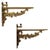 Mid-Century Baroque Hollywood Regency Italian Brass Shelf Brackets from VCR, 1960s, Set of 2 For Sale - Image 10 of 10