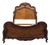 Fairmont Designs Bookmatched Pecan Louis XV French Provincial Queen Size Bed - Chestnut Finish C7025-08 For Sale