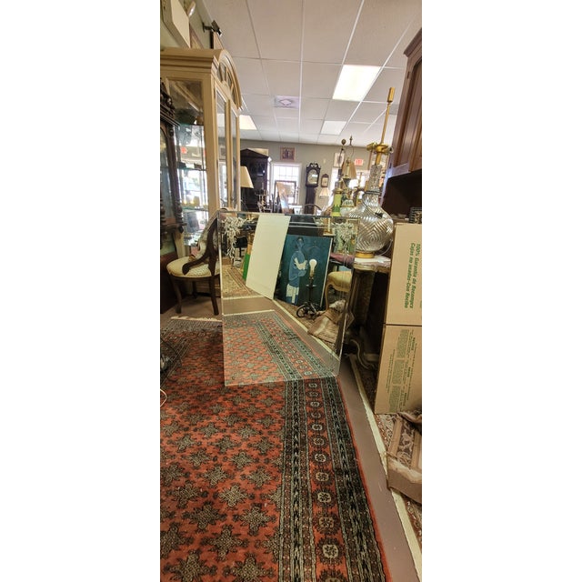 Fine Vintage Etched Glass 1930s French Deco Mirror For Sale - Image 10 of 10