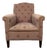 Antique English Mahogany Lounge Chair For Sale