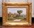 Late 19th Century 19th Century French Country Landscape Oil Painting in Carved Giltwood Frame For Sale - Image 5 of 9