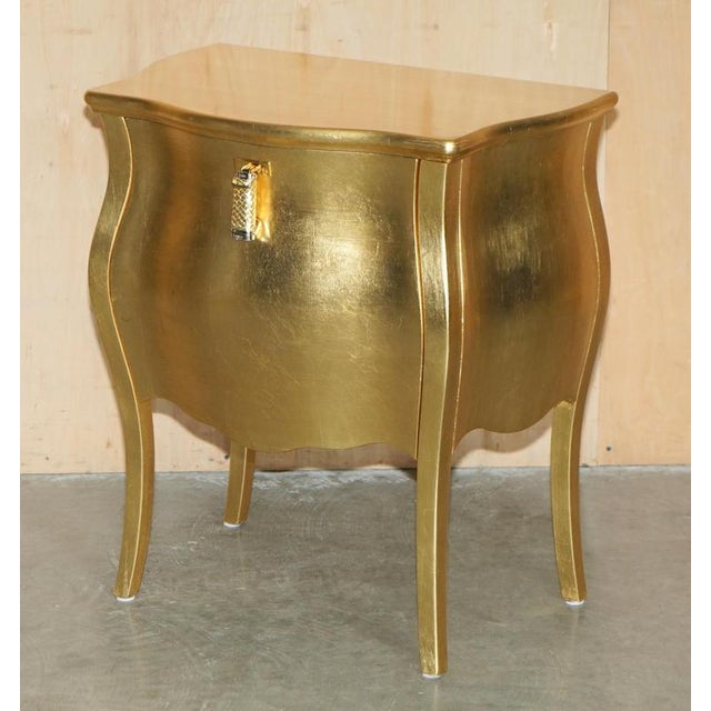 24CT Gold Leaf Canova Nightstands by Fendi Casa, Set of 2 For Sale - Image 14 of 18