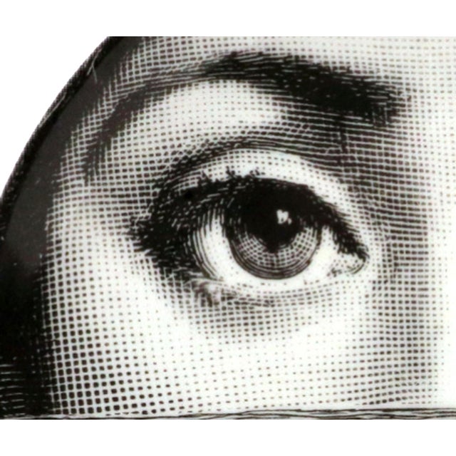 1980s Fornasetti Tema E Variazioni No. 89 Lina Cavalieri Porcelain Plate For Sale - Image 5 of 8
