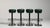 1970s Set of Four Bar Stools with Wrought Iron Bases For Sale - Image 9 of 16