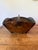Primitive Antique Chinese Rice Measure Bucket "Dou" with Metal Hardware & Wood "Dovetail" Joints. Handpainted characters...
