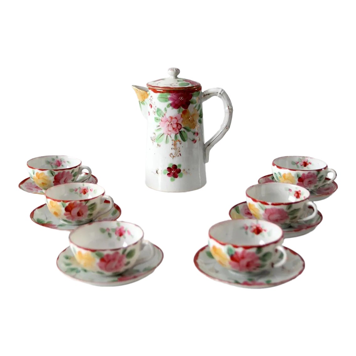 Antique Japanese Tea Set 13 Piece Chairish