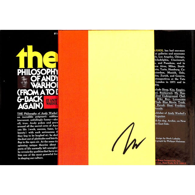 1970s "The Philosophy of Andy Warhol (From a to B & Back Again)" 1975 Warhol, Andy For Sale - Image 5 of 7
