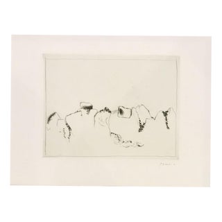 Zoran Antonio Music, Jardins déserts peut-être, 1976, Engraving For Sale