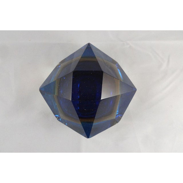 Mid 20th Century Vintage Murano Sommerso Glass Bowl in the Style of Flavio Poli For Sale - Image 5 of 10