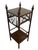 Wood Vintage Barley Twist Wood Plant Stand / Side Table With Turned Spindle Gallery and Finials For Sale - Image 7 of 10