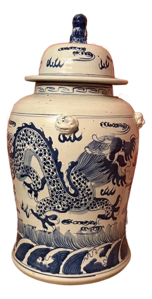 Jingdezhen Suolide Ceramic Co., Ltd. Blue and White Dragon Ginger Jar