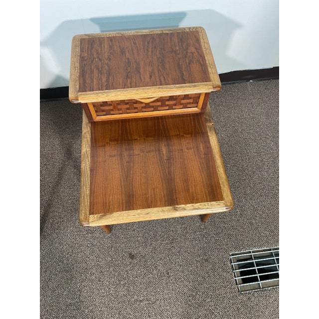 Mid 20th Century Lane Furniture Pair of Two Tier Perception End Tables