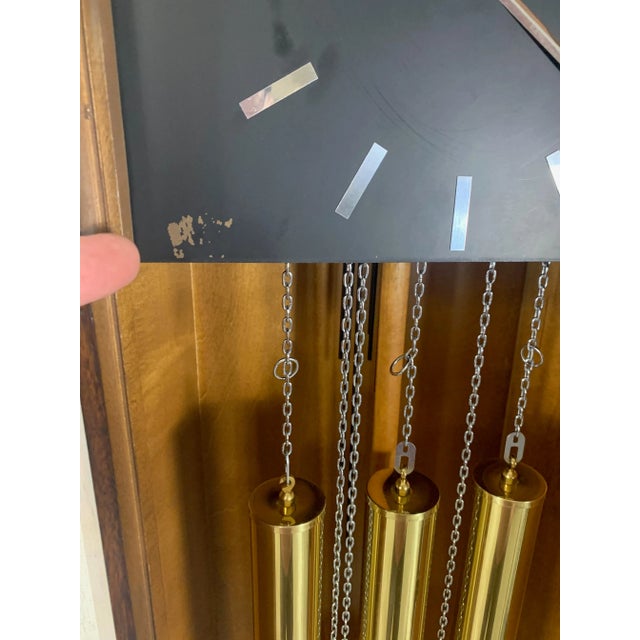 Howard Miller Burl-Wood & Rosewood 8 Day Tall Case Clock For Sale - Image 11 of 12