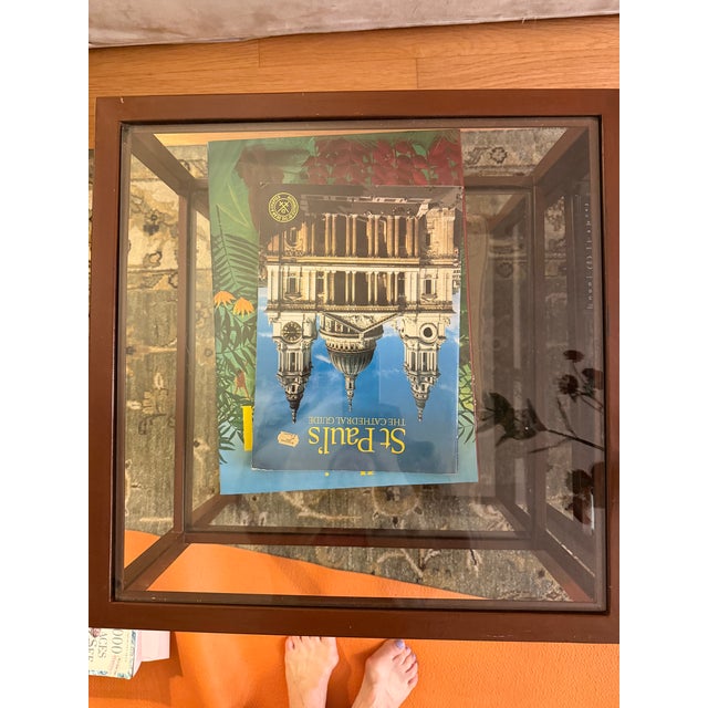 Pottery Barn Two Tanner Square End 1990s Glass Tables From Pottery Barn For Sale - Image 4 of 6