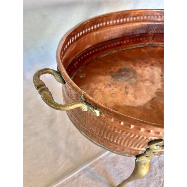 Early 20th Century French Copper and Brass Jardiniere For Sale - Image 12 of 13