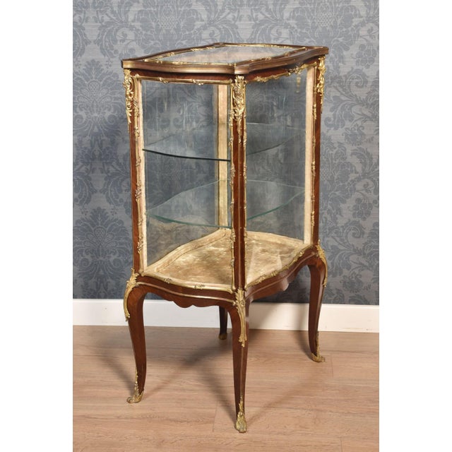 French Walnut Cabinet, 1890s For Sale - Image 10 of 12