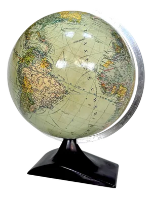 Table Globe with Bakelite Base from Jro-Verlag München, Germany, 1950s
