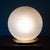 Vintage Italian Hand-Blown Frosted Murano Glass Globe Table Lamp, 1980 For Sale - Image 4 of 14