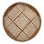 Asian Rattan Wicker Bamboo Round Basket For Sale