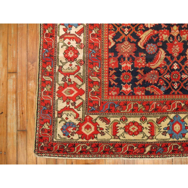Vintage Persian Gallery Malayer Rug in Saturated Colors For Sale - Image 4 of 18