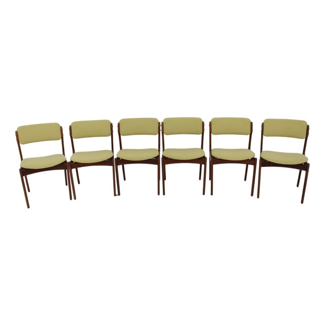Teak Dining Chairs by Erik Buch, Denmark, 1960s, Set of 6 For Sale