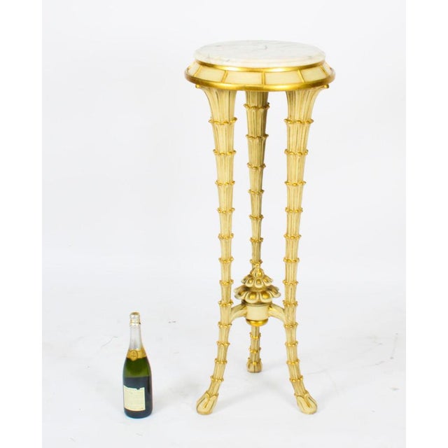 Mid-Century Hollywood Regency Painted Pedestal For Sale - Image 11 of 13