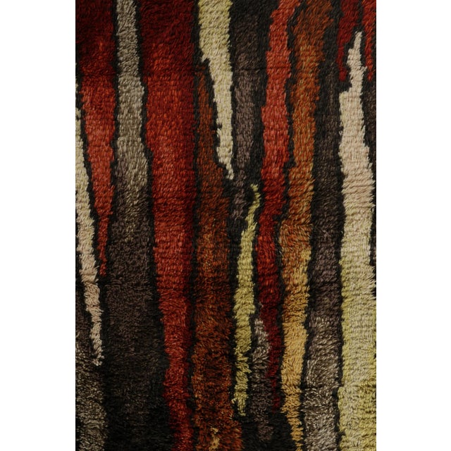 Rug & Kilim Vintage Swedish Rya Rug, Colorful Scandinavian Geometric Patterns - Rug & Kilim For Sale - Image 4 of 7