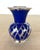 1930s Vintage Art Deco Weimar Porcelain Cobalt Blue Silver Overlay Small Bottle Vase For Sale - Image 5 of 9