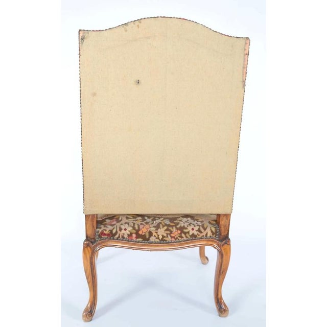 Antique Louis XV Walnut Armchair For Sale - Image 10 of 12