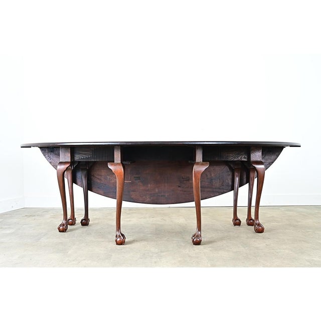 English 19th Century Chippendale Style Mahogany Dining Room Set For Sale - Image 4 of 18