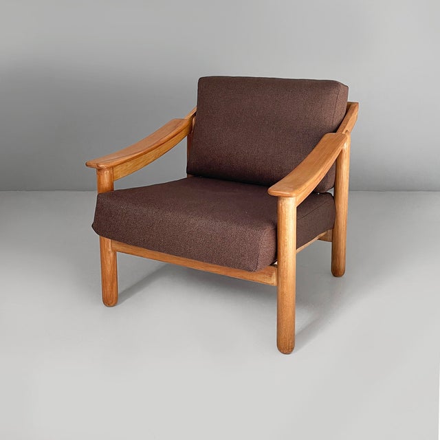 Mid-Century Modern Italian Loden Armchair by Vico Magistretti for Cassina, 1960s For Sale - Image 18 of 18