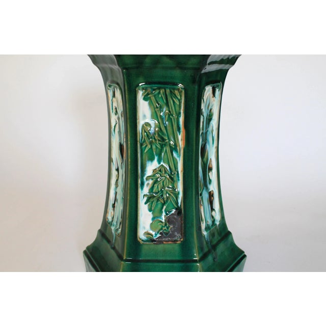 Asian Pedestal Garden Stool For Sale In Milwaukee - Image 6 of 11