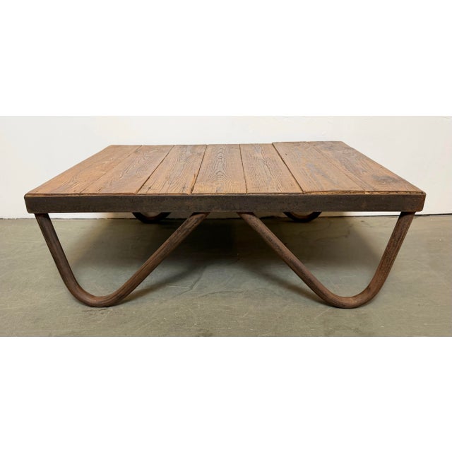 Vintage Industrial Coffee Table, 1960s For Sale - Image 4 of 18