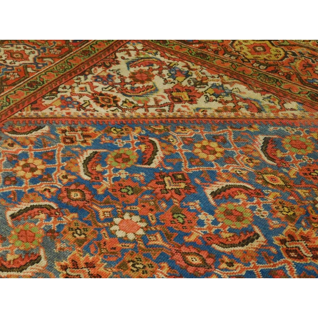 Antique Persian Rug. 8'10"x 13' For Sale - Image 9 of 11