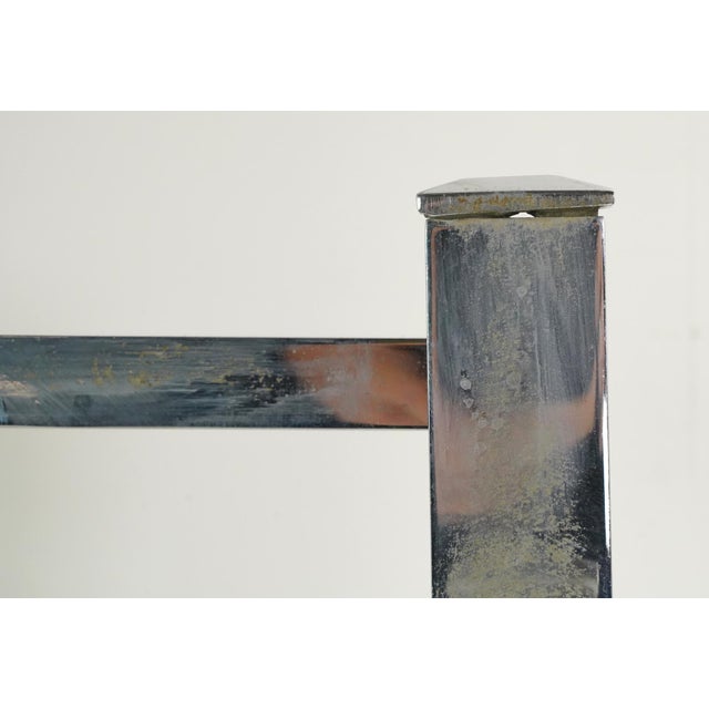 Metal Vintage European Chrome Plated Train Rack For Sale - Image 7 of 11