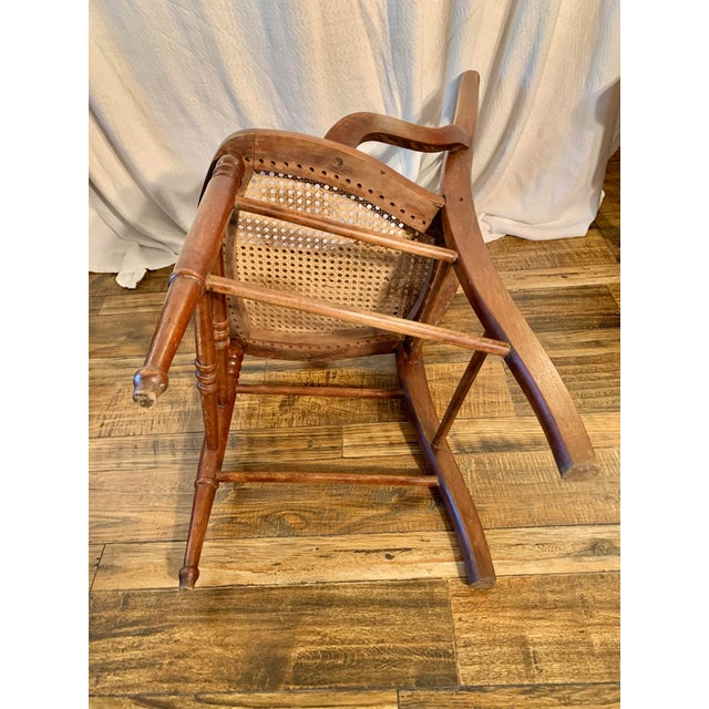 Early 20th Century French Walnut and Cane Seat Chair For Sale - Image 12 of 12