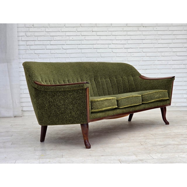 Vintage Norwegian Three-Seater Sofa in Teak Wood, 1970s For Sale - Image 4 of 18