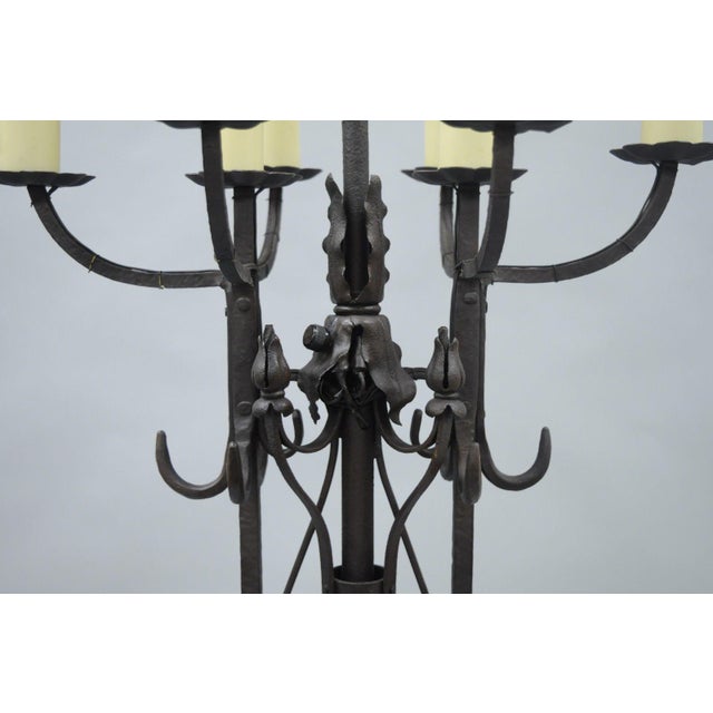 Antique Gothic Iron Candelabra Standing Floor Lamp Chairish
