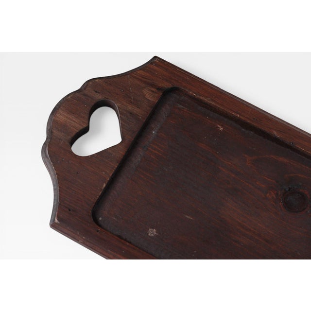 Pfaltzgraff Village Wood Tray With Heart Cutout Handles For Sale In Lexington, KY - Image 6 of 15