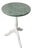 Vintage MCM Green Marble Top Side Table For Sale