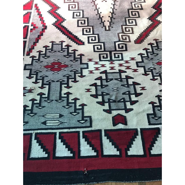 Wood Large and Rare Antique Navajo Klagetoh Rug For Sale - Image 7 of 8
