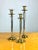 Maitland - Smith Vintage Maitland Smith Style Chrome and Brass Faux Bamboo Candlestick Holders—set of 3 For Sale - Image 4 of 8