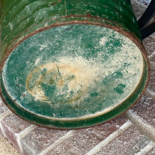 Mid 20th Century Vintage 5-Gallon Galvanized Steel Petroliana Can For Sale - Image 5 of 11