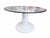 Mid-Century Modern Vintage Carved Wood Pedestal Table With 54" Beveled Glass Top For Sale - Image 3 of 6