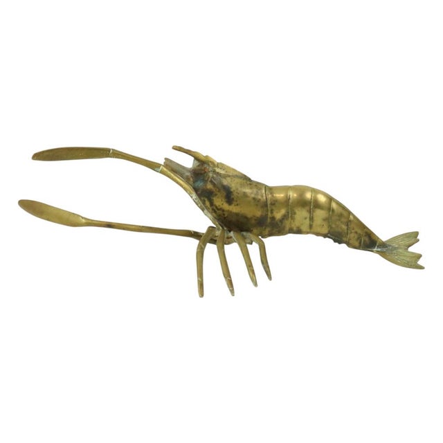 Vintage Brass Shrimp Scampi Figurine, 1960s For Sale - Image 9 of 11