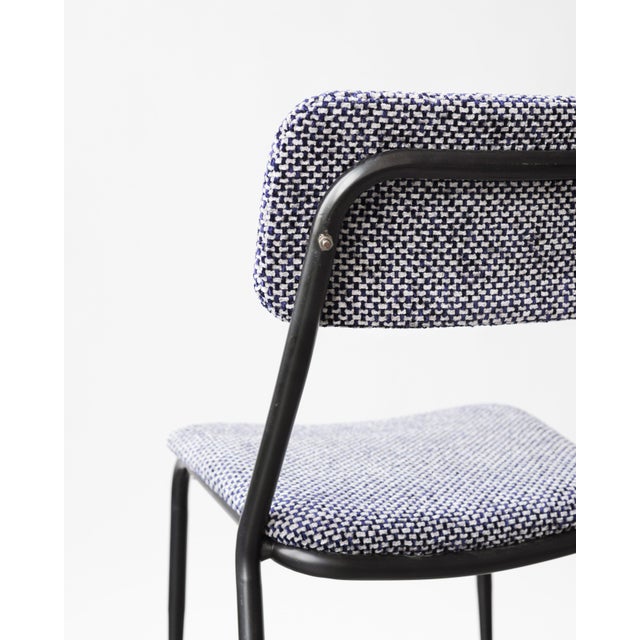 Mid-Century Modern Italian Side Chair in Fabric For Sale - Image 6 of 7