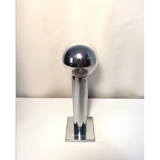 Mid-Century Postmodern Italian Silver Table Lamps by Gofredo Reggiani, 1970s, Set of 2 For Sale - Image 7 of 12