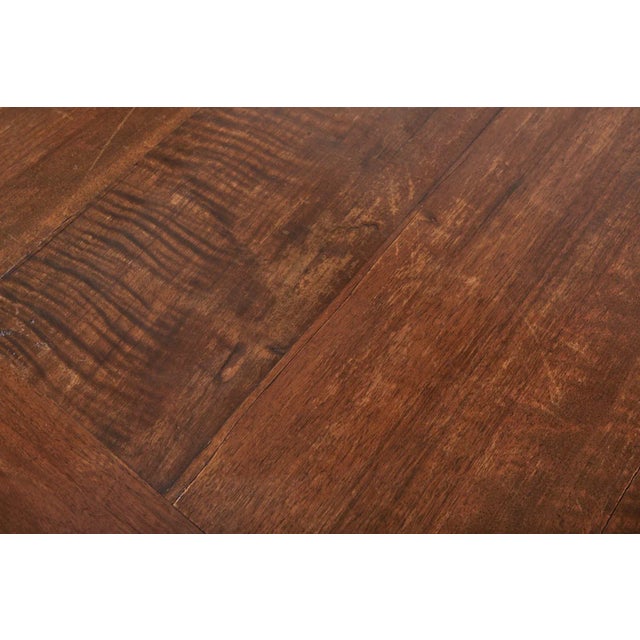 Brown Country French Provincial Fruitwood Farmhouse Trestle Dining Table For Sale - Image 8 of 13