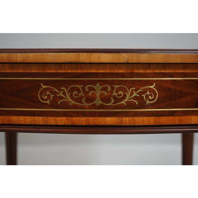 Pair Theodore Alexander French Mahogany Lamp Tables For Sale - Image 14 of 18