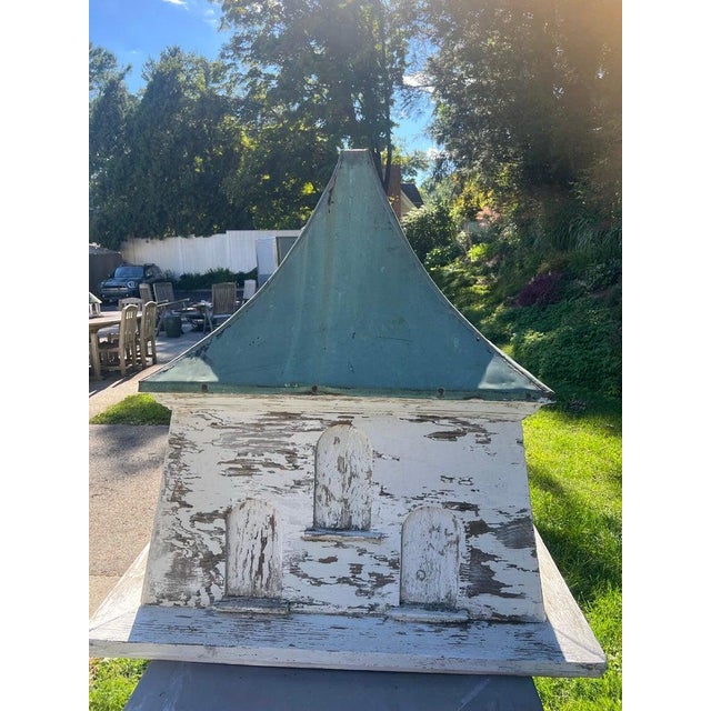 Monumental Antique Dovecote Cupola With Patina'd Copper Roof For Sale - Image 10 of 18